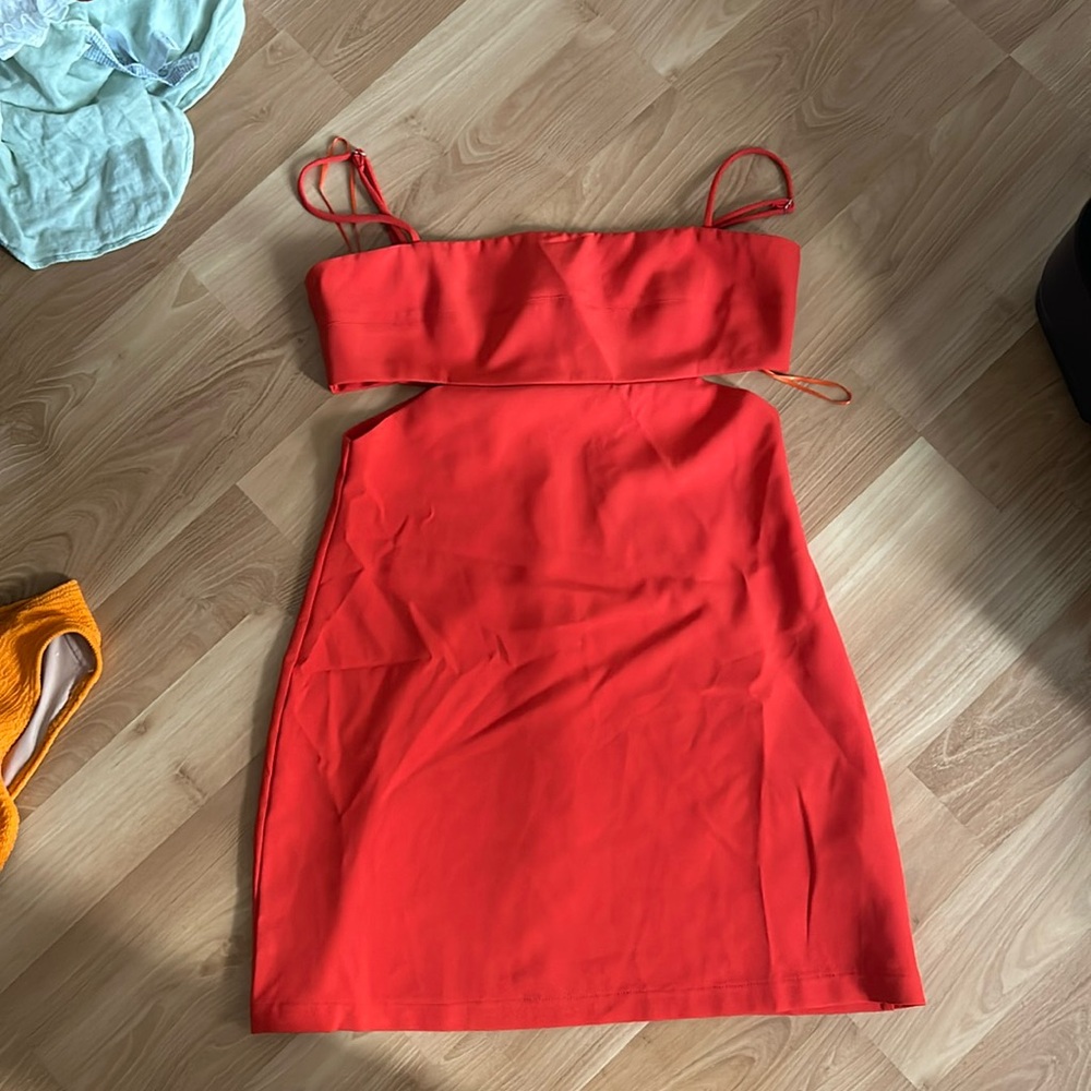 abbeline mini red dress